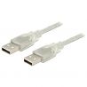 Cable USB 2.0 Type A male - USB 2.0 Type A male 1.8m transparent