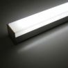 D002 2m aluminum profile for 22x19.5mm LED strip with white cover
