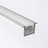 A2212 Profilo in alluminio di 2mt per strip LED 22x12 mm con copertura opale
