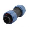 WEIPU SP1710/P3-1N Waterproof Connector Male 3 Poli Ring -10mm solder