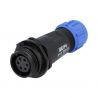 WEIPU SP1311/S5I-N 5 pole Female Extension Connector for soldering